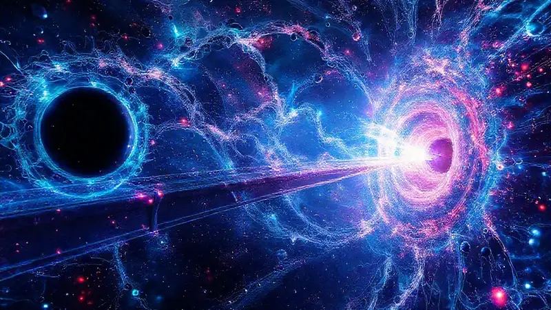 Partículas cuánticas, agujeros negros y cosmos futurista