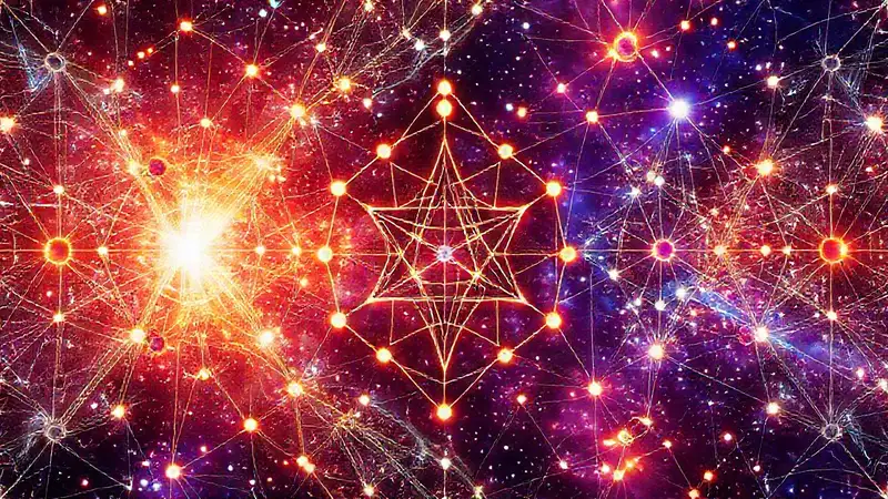 Patrones abstractos futuristas con símbolos matemáticos