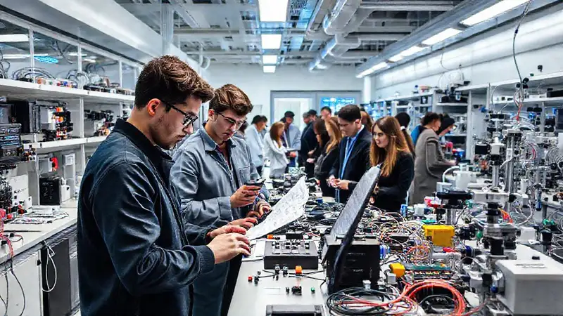 Equipos tecnológicos en laboratorio biomédico moderno