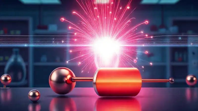 Fuerza magnética atrae objetos metálicos