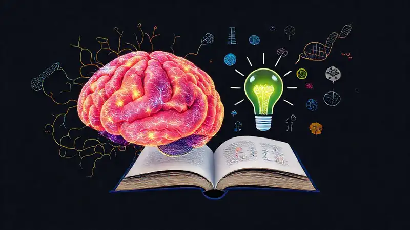 Imágenes educativas de cerebro y genética coloridas