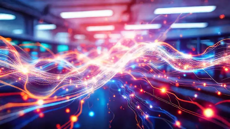 Símbolos eléctricos en un laboratorio moderno
