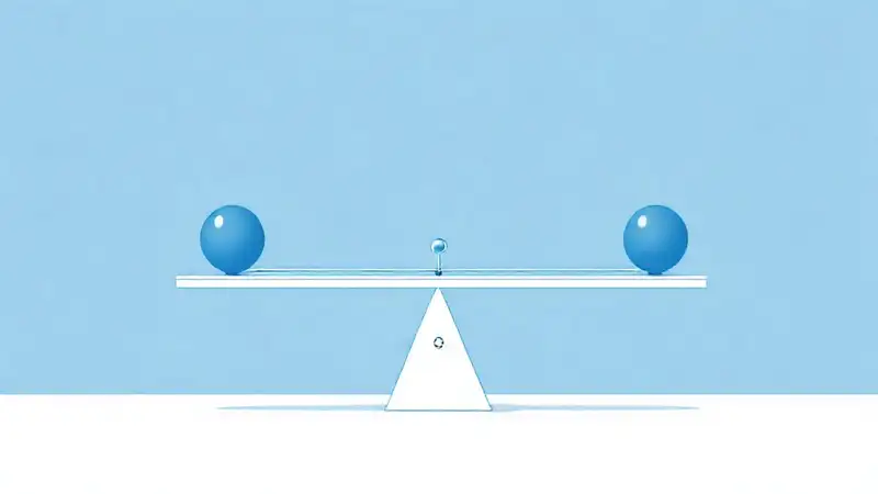 Ilustración minimalista de balanza y física