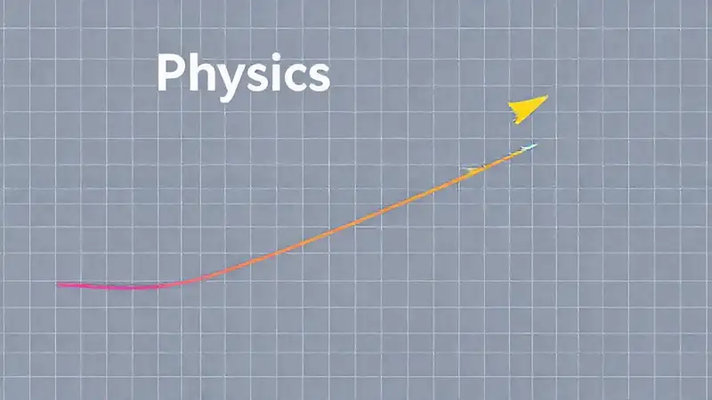 Portada moderna de física con flechas y color