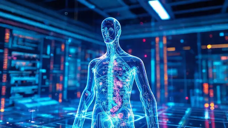 Modelos biomédicos futuristas y visualización digital