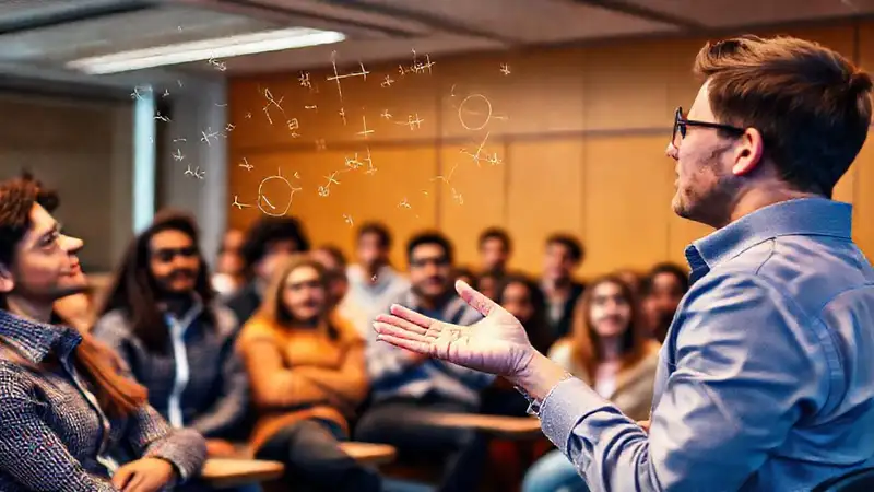 Estudiante presenta física con gestos en aula