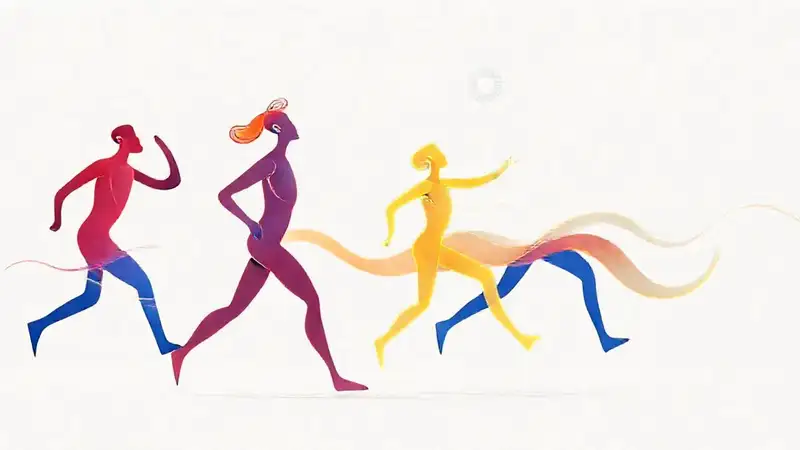 Figuras humanas en movimiento en entorno terapéutico