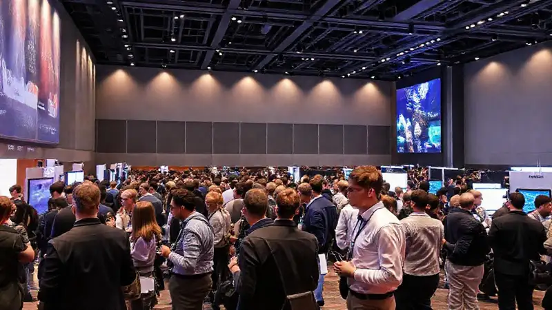 Evento de ingenieros para colaboración tecnológica vibrante