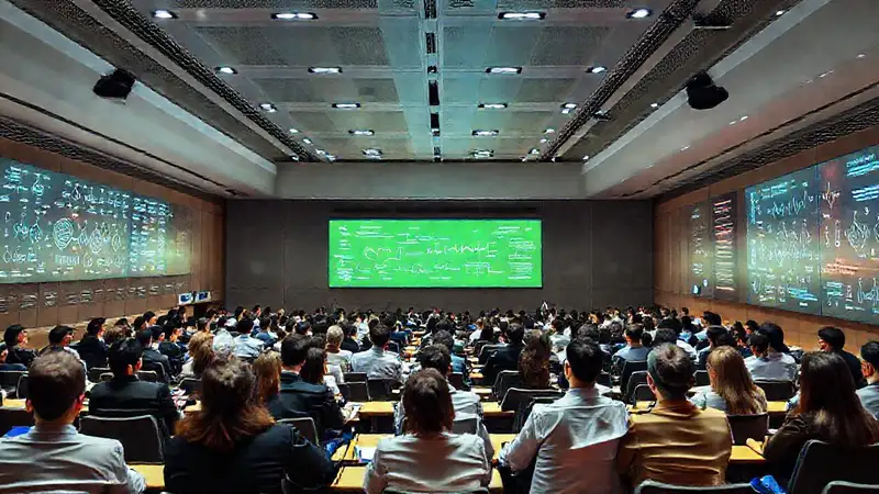 Conferencia internacional con profesionales y tecnología