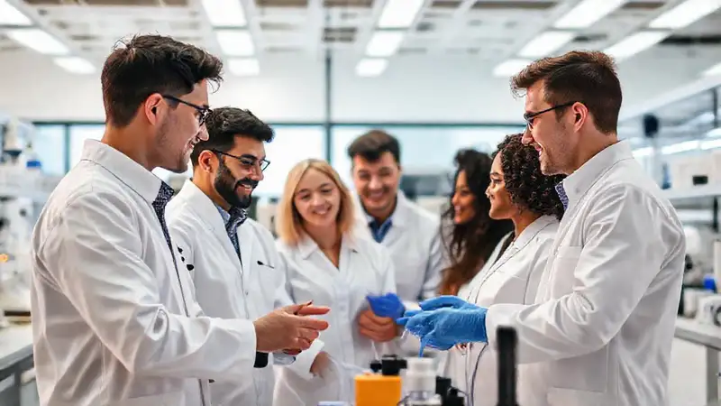 Ingenieros biomédicos colaboran en laboratorio innovador