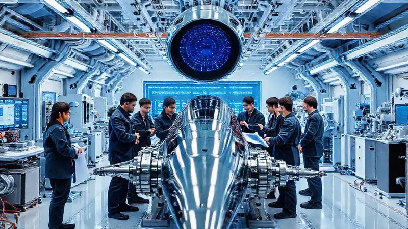 Equipo de ingeniería diseña partes espaciales futuristas