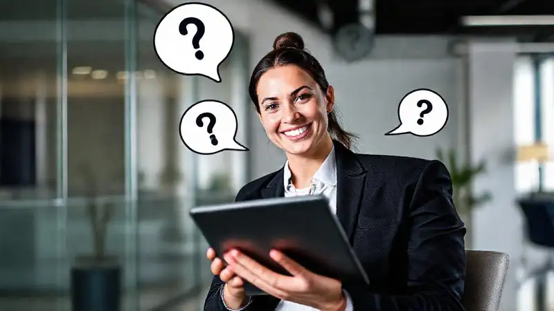 Preparación, confianza, oficina moderna y tecnología
