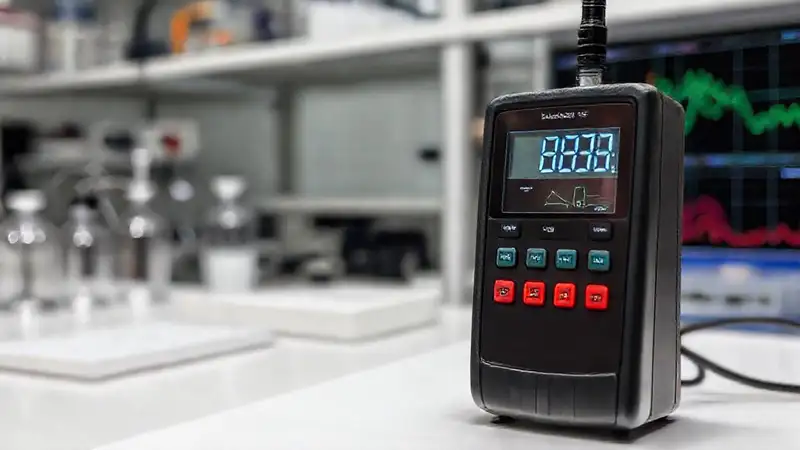 Medidor de fuerza eléctrica digital en laboratorio