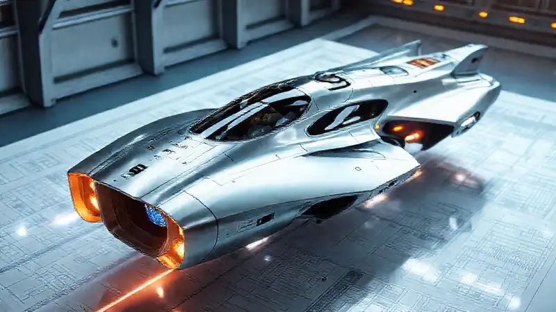Diseño futurista de naves innovadoras y tecnológicas
