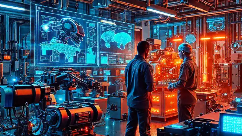 Ingeniería futurista y robótica avanzada en acción