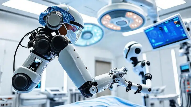 Tecnología médica avanzada en quirófano futurista