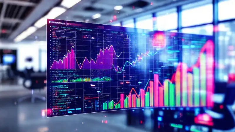 Visualización moderna con gráficos y códigos digitales