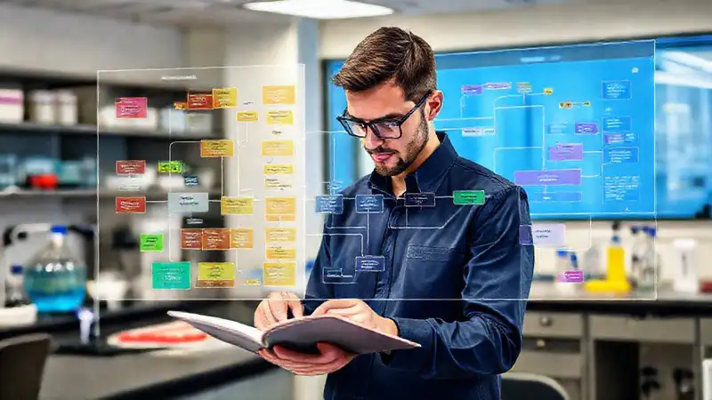 Diagrama de ingeniería química en estudio