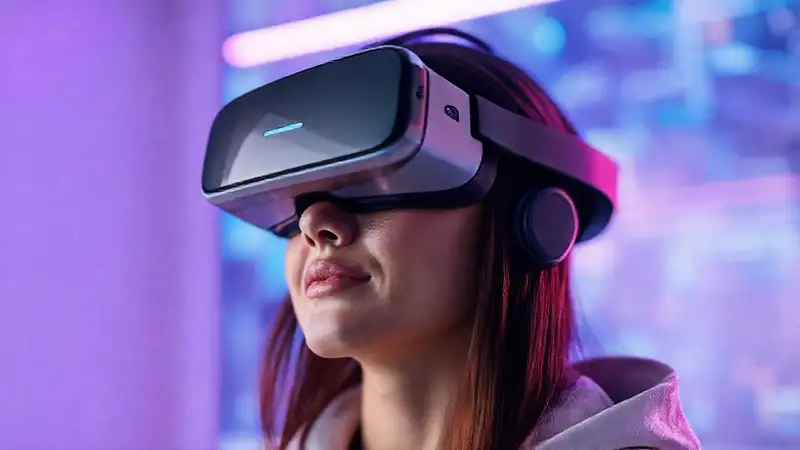 Auriculares VR cómodos y modernos, envolventes