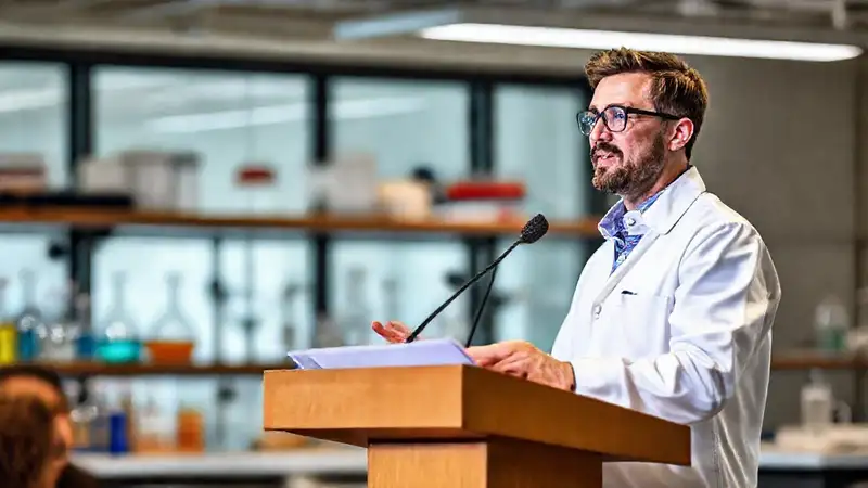 Ingeniero químico comunica innovación con confianza
