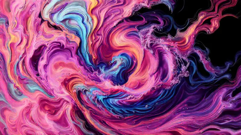 Turbulencia de fluidos con vortices vibrantes y detallados