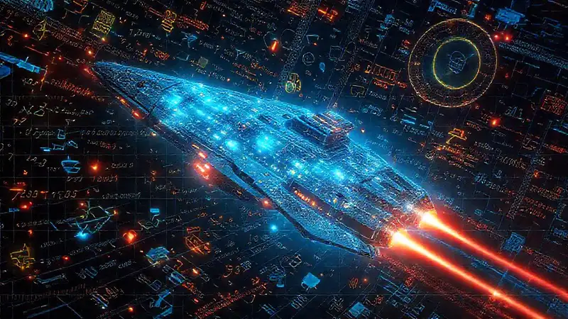 Imágenes futuristas de ciencia y tecnología avanzada