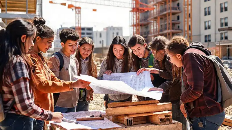 Estudiantes colaboran en proyecto de ingeniería civil