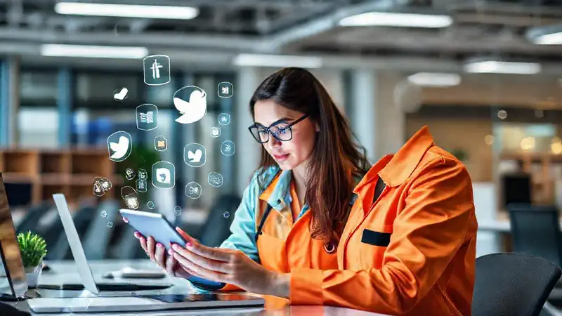 Ingeniera trabajando en tecnología e innovación