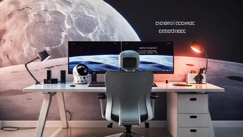 Espacio futurista con tecnología y inspiración