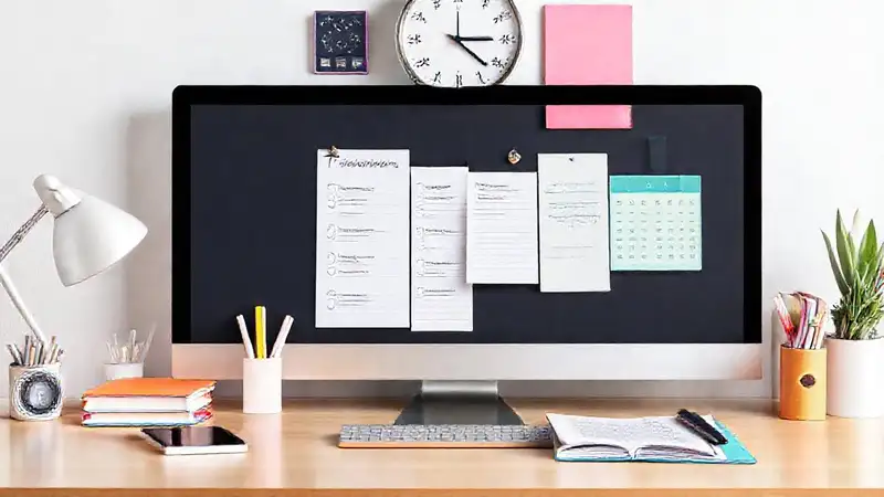 Organizador motivacional y minimalista para productividad