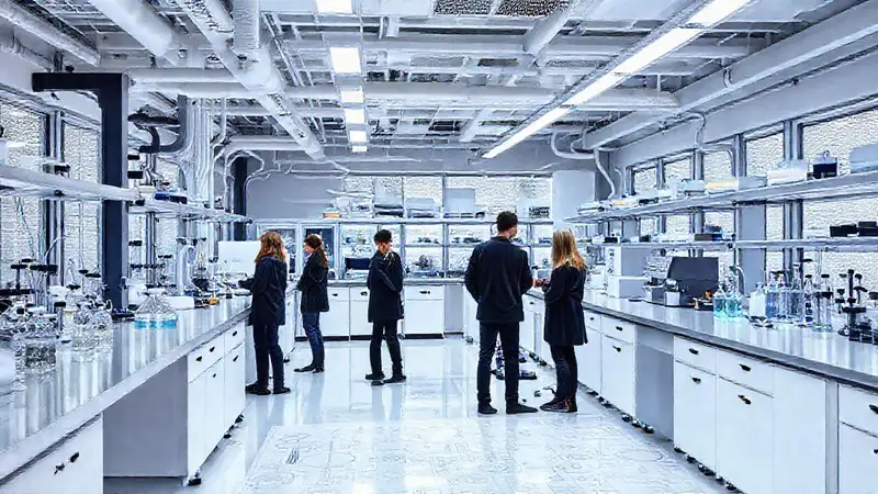 Laboratorio de química moderno y avanzado
