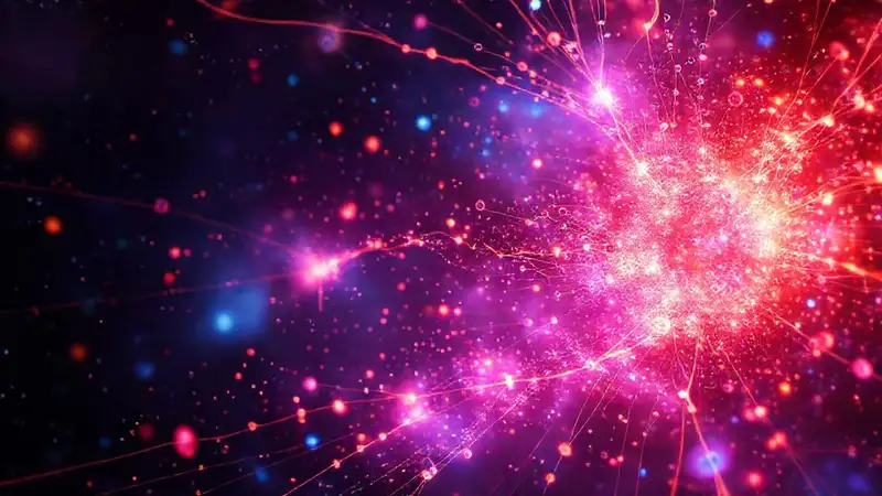 Partículas cósmicas y líneas de fuerza vibrantes