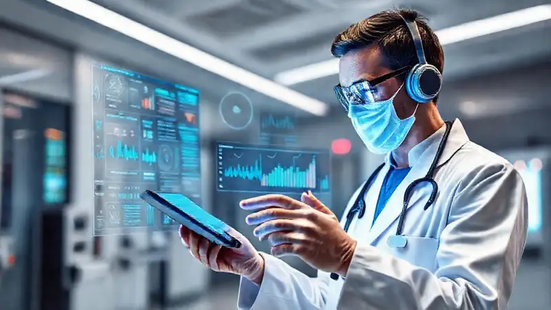 Interfaz futurista para telemedicina y salud