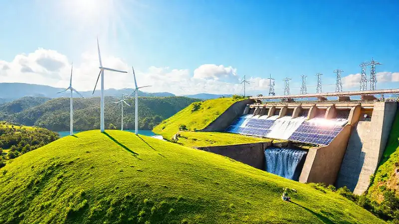 Energía limpia con tecnología innovadora y naturaleza