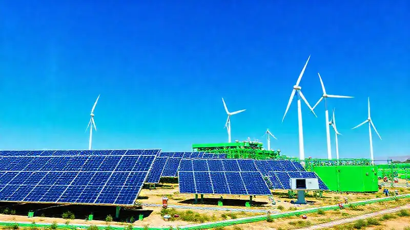 Energía renovable y tecnología moderna segura