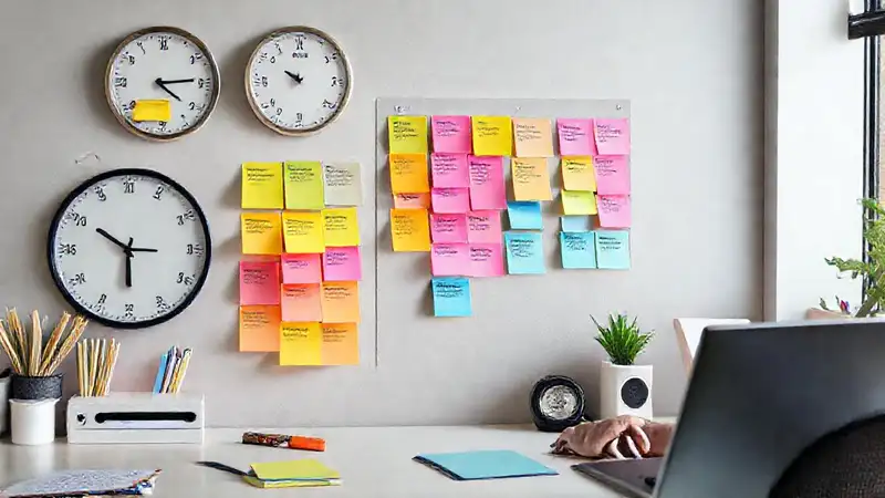 Organizador eficiente con reloj