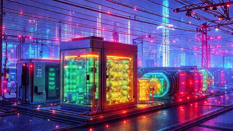 Sistema de energía futurista y renovable
