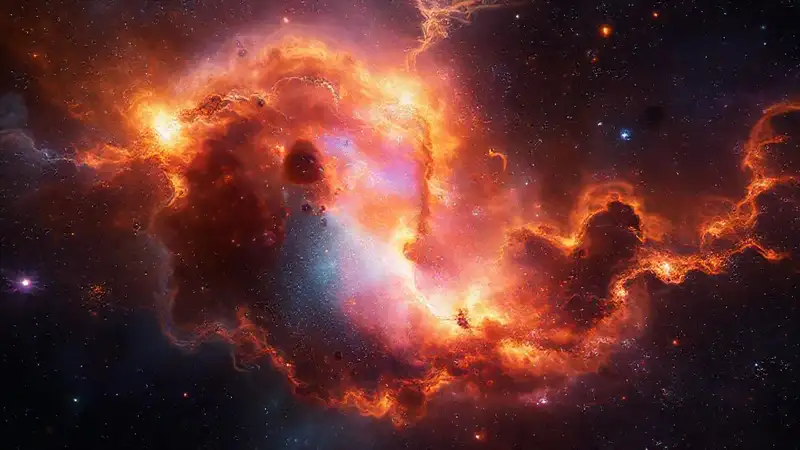 Formación galáctica, estrellas, nebulosas y materia oscura
