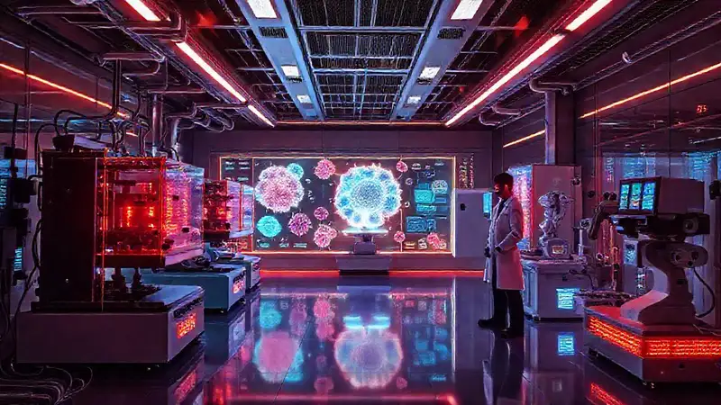 Laboratorio futurista de bioprinting y robótica