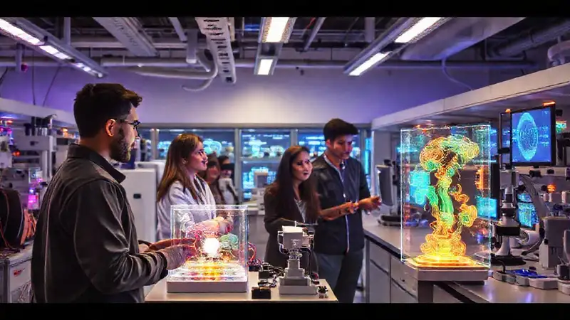Laboratorio innovador con tecnología médica avanzada