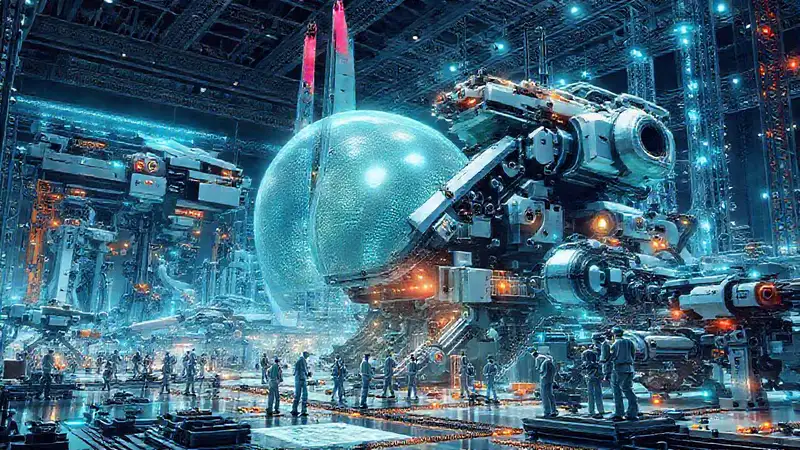 Proyectos futuristas tecnológicos y colaboración global