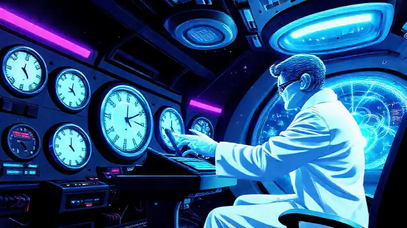 Científico realiza experimento con tiempo y espacio