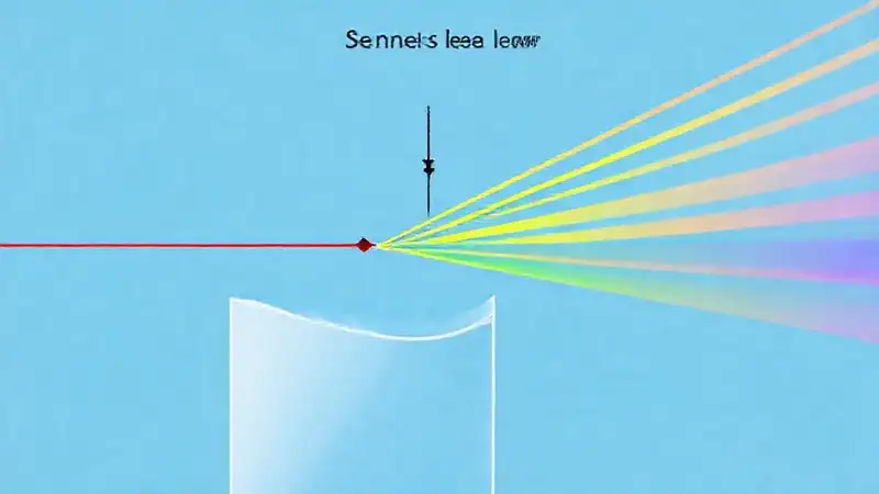 Luz refractada en una interfaz con espectro