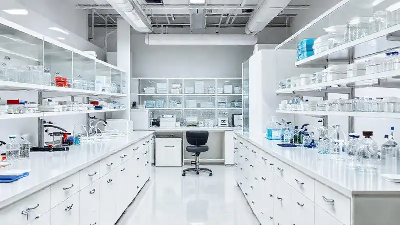 Laboratorio ordenado, limpio y profesional