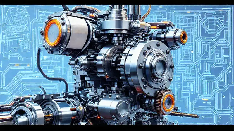 Ingeniería futurista y robótica moderna en acción