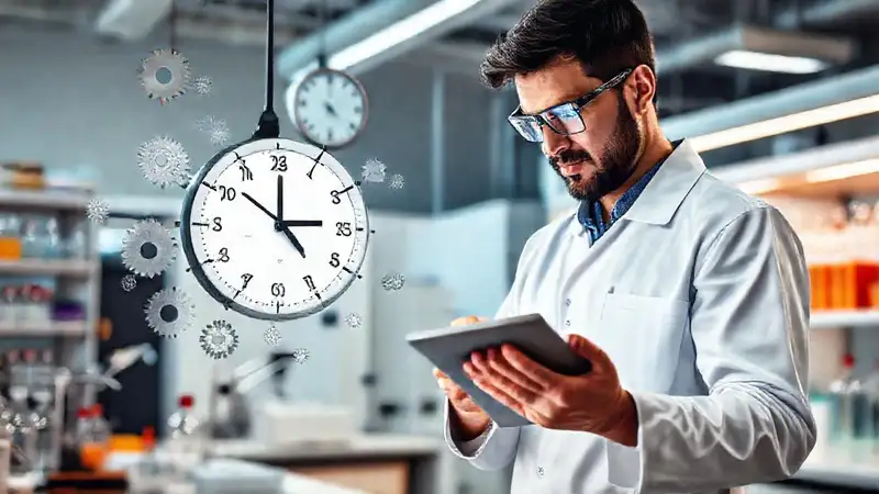 Ingeniero en laboratorio enfocado en eficiencia moderna
