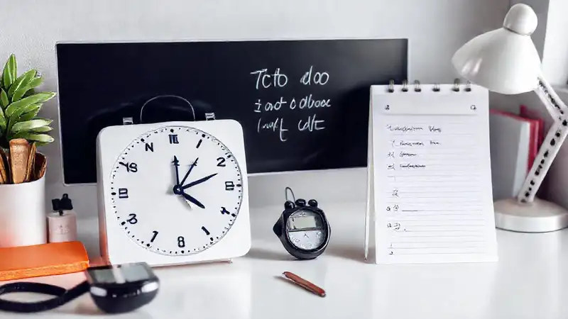 Espacio de trabajo moderno y organizado para productividad