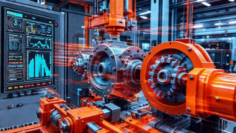 Simulación mecánica dynamic en entorno futurista