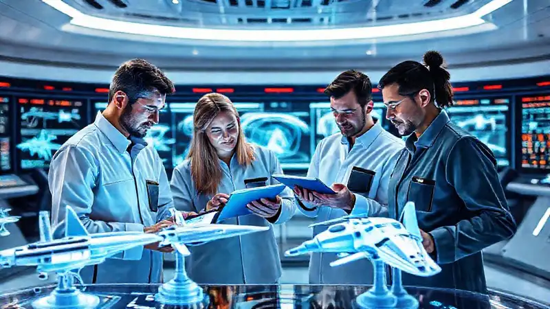 Ingenieros colaboran en control aeroespacial digital