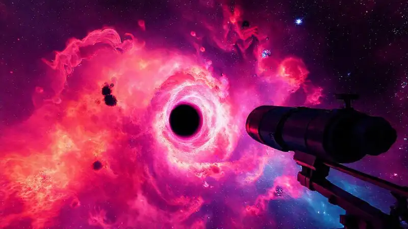 Telescopio IR observa un agujero negro brillante